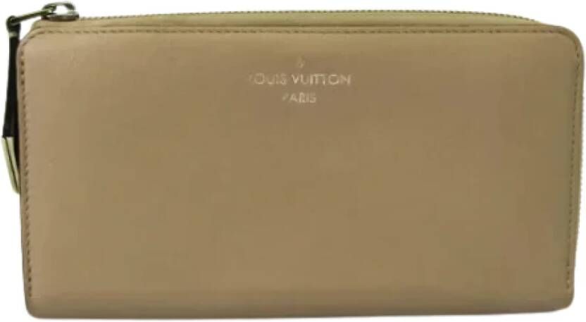 Louis Vuitton Vintage Tweedehands portemonnees Geel Dames