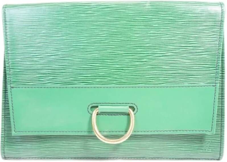 Louis Vuitton Vintage Tweedehands portemonnees Groen Dames