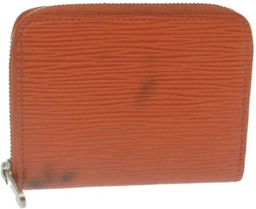 Louis Vuitton Vintage Tweedehands portemonnees Oranje Dames