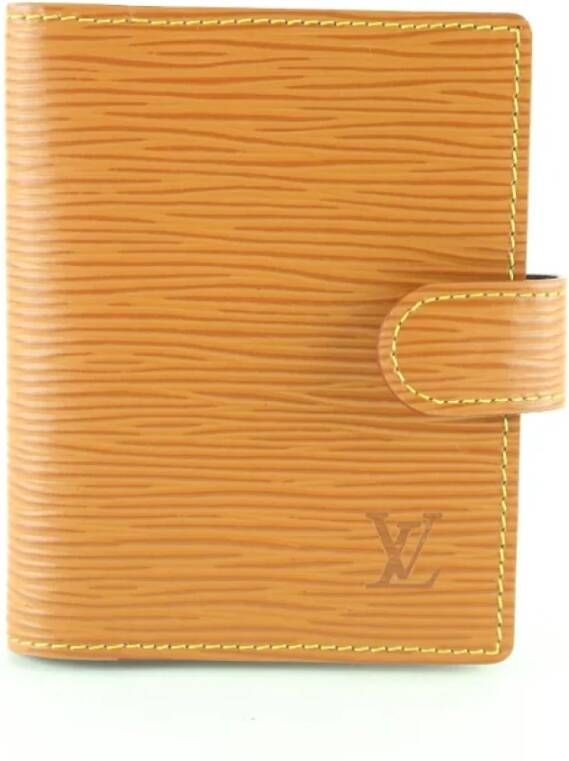 Louis Vuitton Vintage Tweedehands portemonnees Oranje Dames