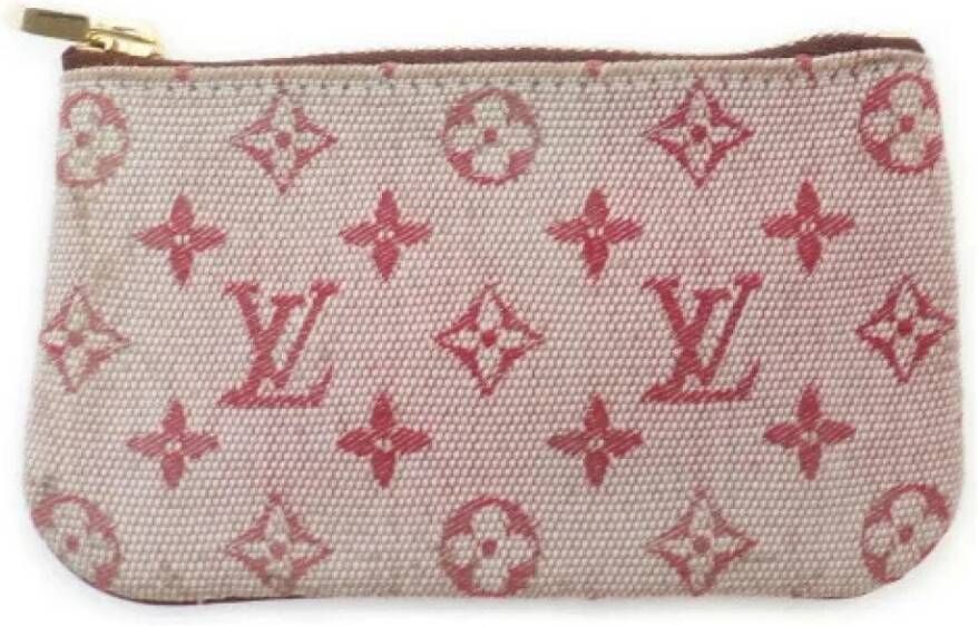 Louis Vuitton Vintage Tweedehands portemonnees Roze Dames