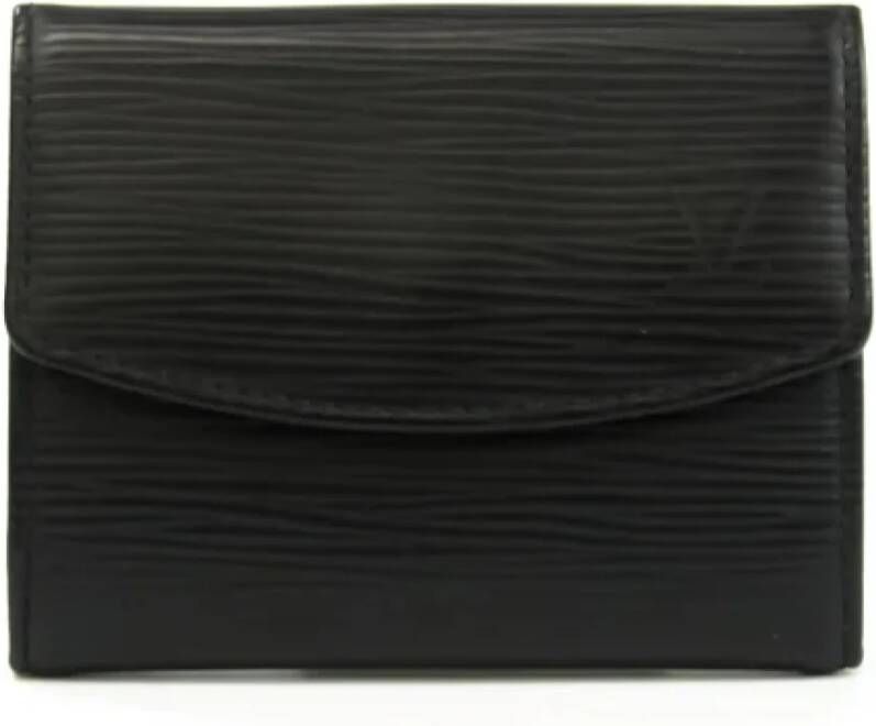 Louis Vuitton Vintage Tweedehands portemonnees Zwart Heren