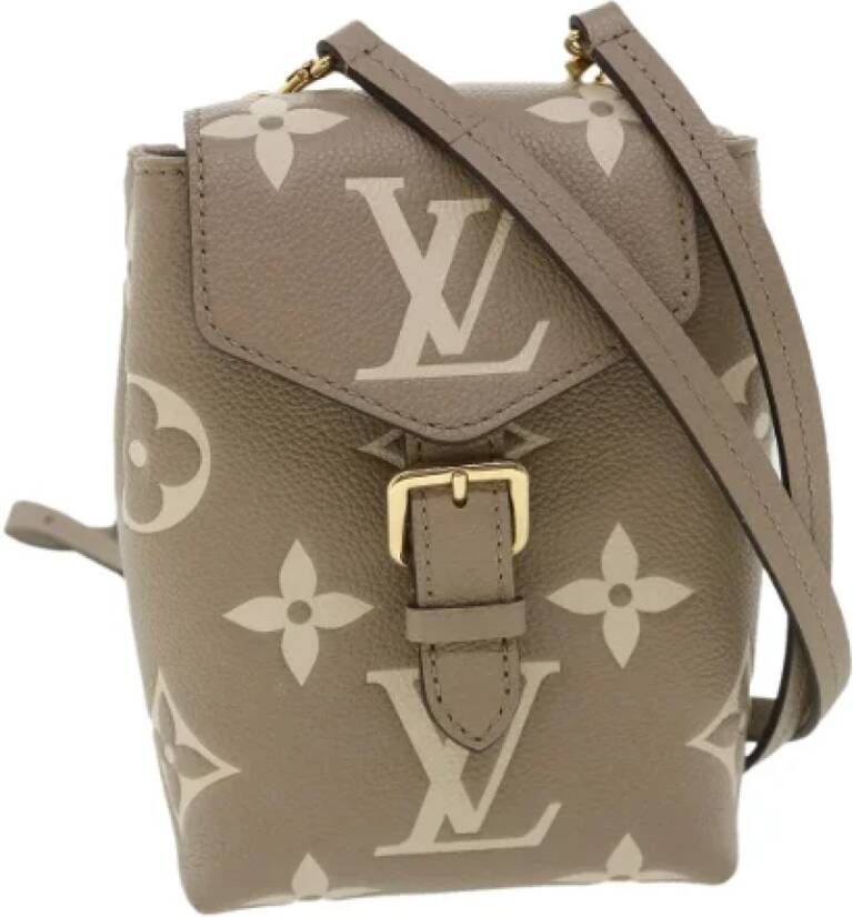 Louis Vuitton Vintage Tweedehands rugzak Beige Dames