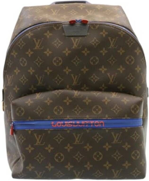 Louis Vuitton Vintage Tweedehands rugzak Bruin Dames
