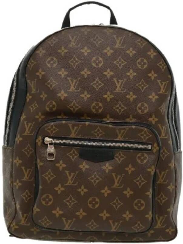Louis Vuitton Vintage Tweedehands rugzak Bruin Dames