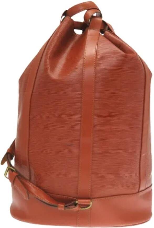 Louis Vuitton Vintage Tweedehands rugzak Bruin Dames
