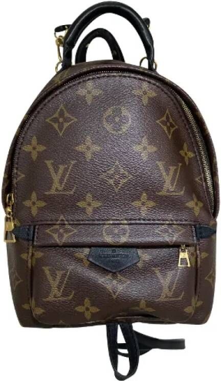 Louis Vuitton Vintage Tweedehands rugzak Bruin Dames