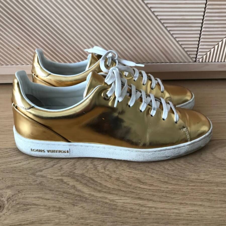 Louis Vuitton Vintage Tweedehands schoenen Geel Dames