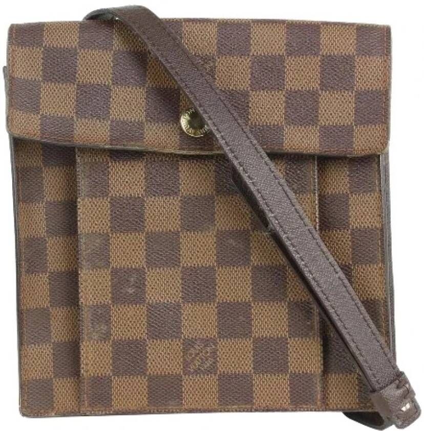 Louis Vuitton Vintage Tweedehands schoudertas Bruin Dames