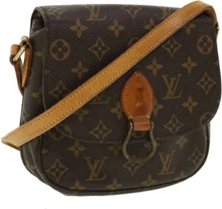 Louis Vuitton Vintage Tweedehands schoudertas Bruin Dames