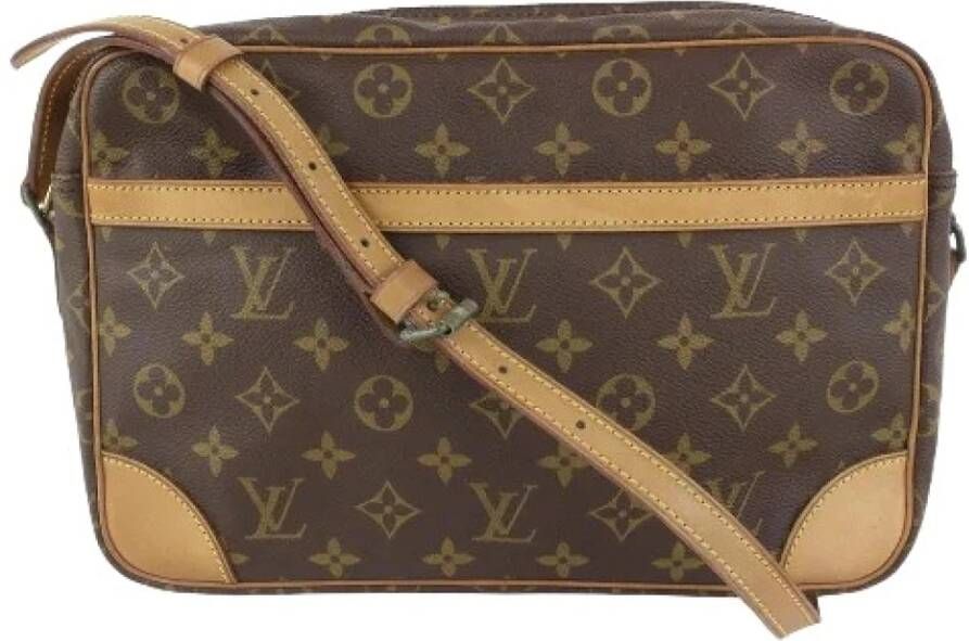 Louis Vuitton Vintage Tweedehands schoudertas Bruin Dames