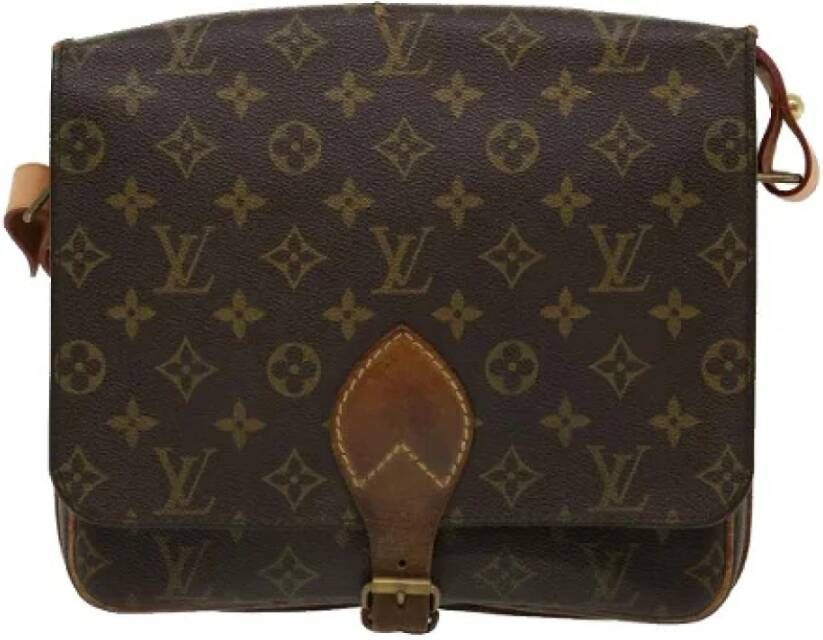 Louis Vuitton Vintage Tweedehands schoudertas Bruin Dames
