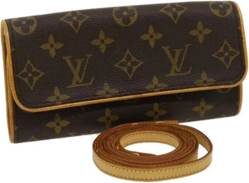 Louis Vuitton Vintage Tweedehands schoudertas Bruin Dames