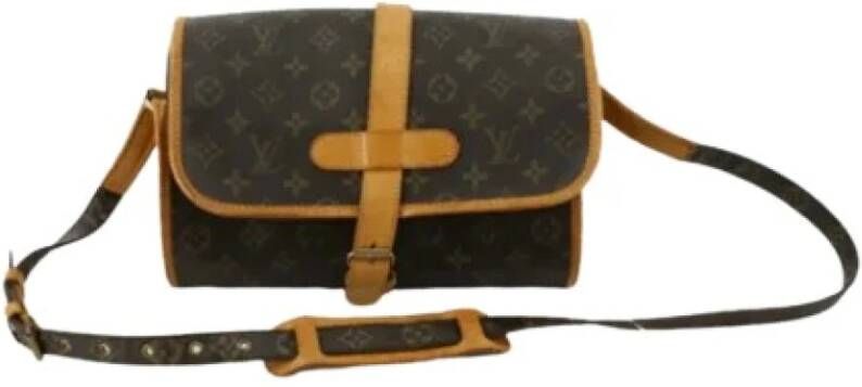 Louis Vuitton Vintage Tweedehands schoudertas Bruin Dames