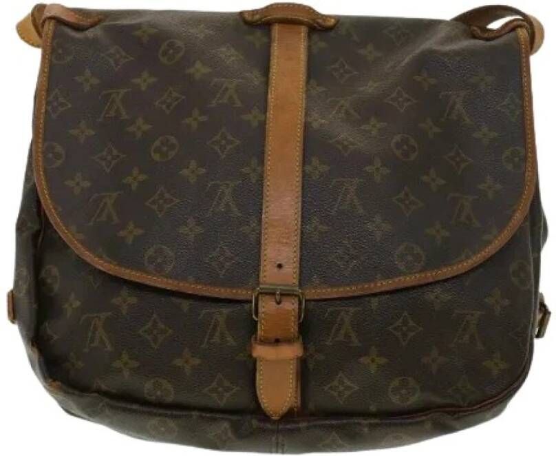 Louis Vuitton Vintage Tweedehands schoudertas Bruin Dames