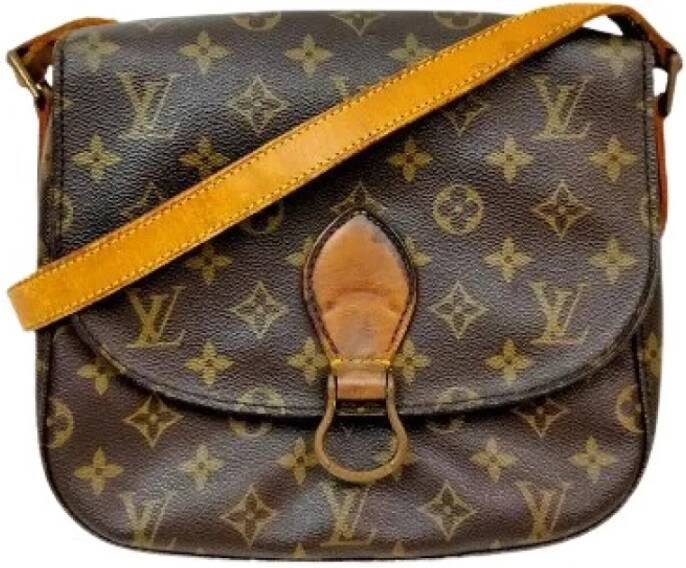Louis Vuitton Vintage Tweedehands schoudertas Bruin Dames