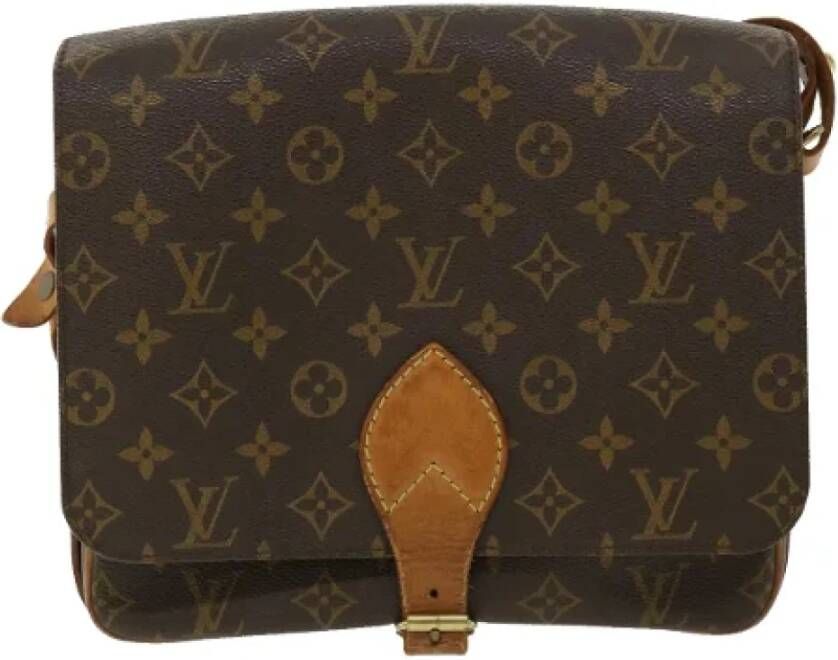 Louis Vuitton Vintage Tweedehands schoudertas Bruin Dames