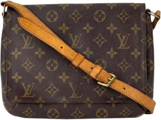 Louis Vuitton Vintage Tweedehands schoudertas Bruin Dames