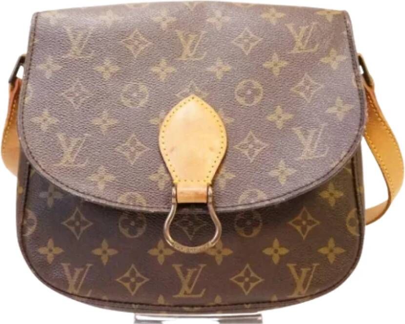 Louis Vuitton Vintage Tweedehands schoudertas Bruin Dames