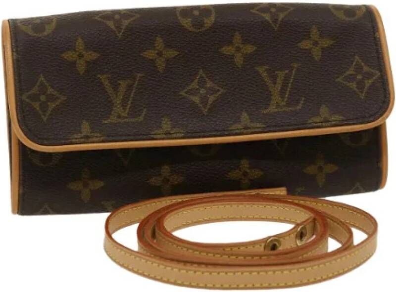Louis Vuitton Vintage Tweedehands schoudertas Bruin Heren