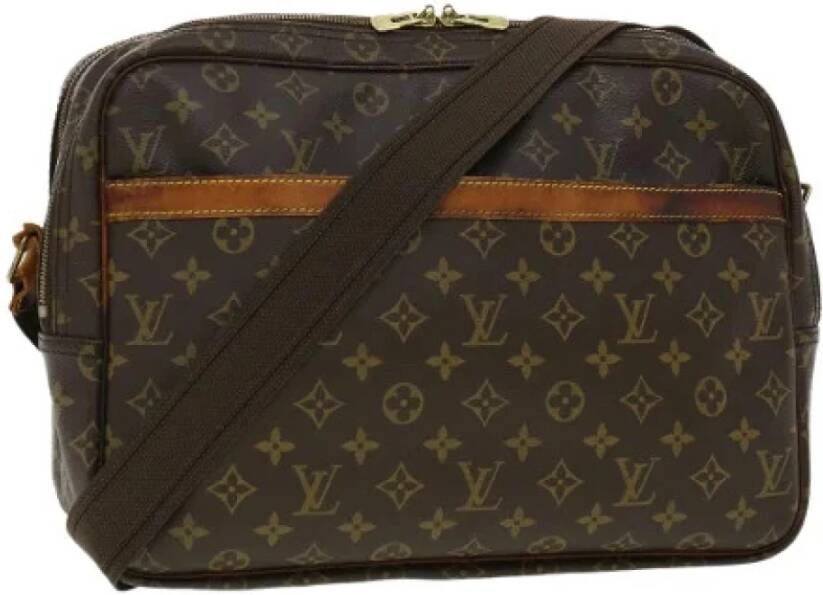 Louis Vuitton Vintage Tweedehands schoudertas Bruin Heren