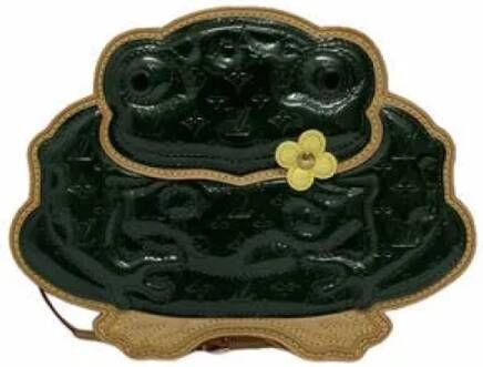 Louis Vuitton Vintage Tweedehands schoudertas Groen Dames