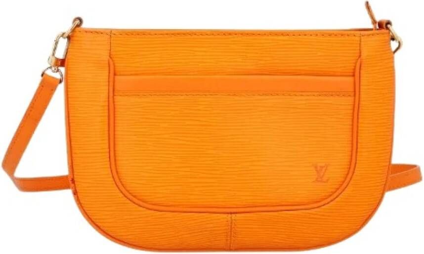Louis Vuitton Vintage Tweedehands schoudertas Oranje Dames