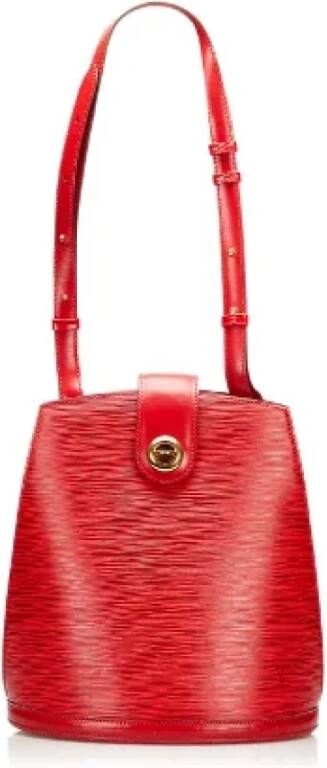 Louis Vuitton Vintage Tweedehands schoudertas Rood Dames