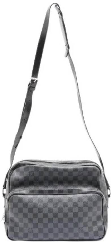 Louis Vuitton Vintage Tweedehands schoudertas Zwart Dames