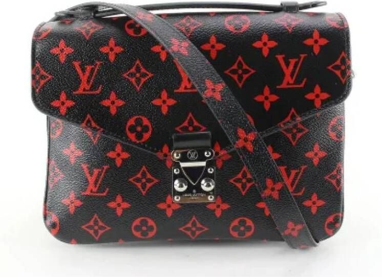 Louis Vuitton Vintage Tweedehands schoudertas Zwart Dames