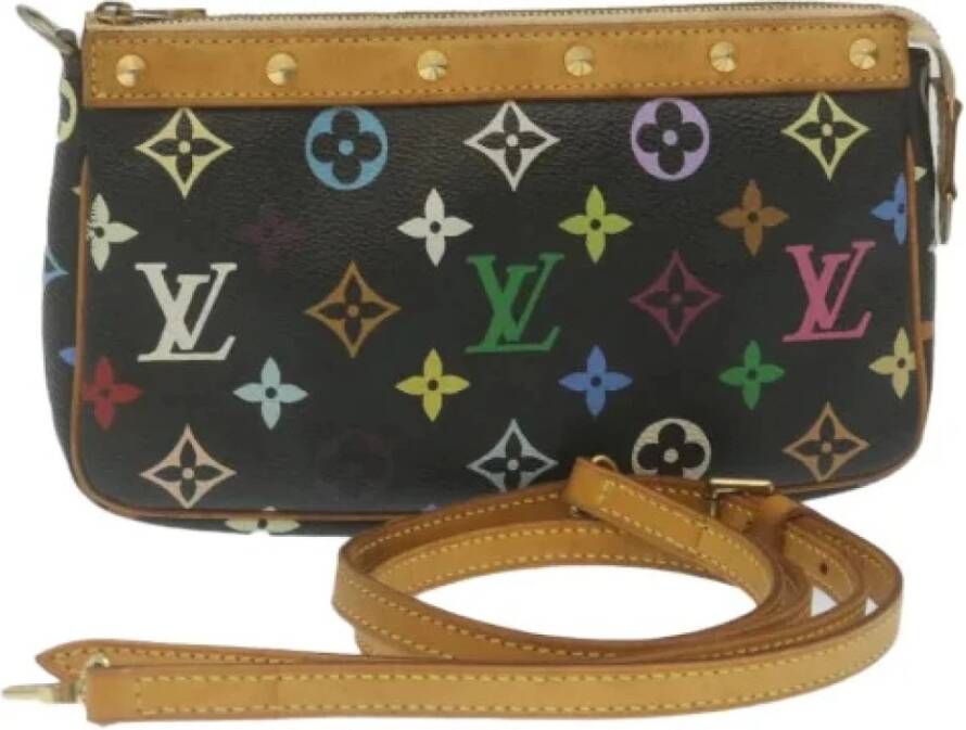 Louis Vuitton Vintage Tweedehands schoudertas Zwart Dames