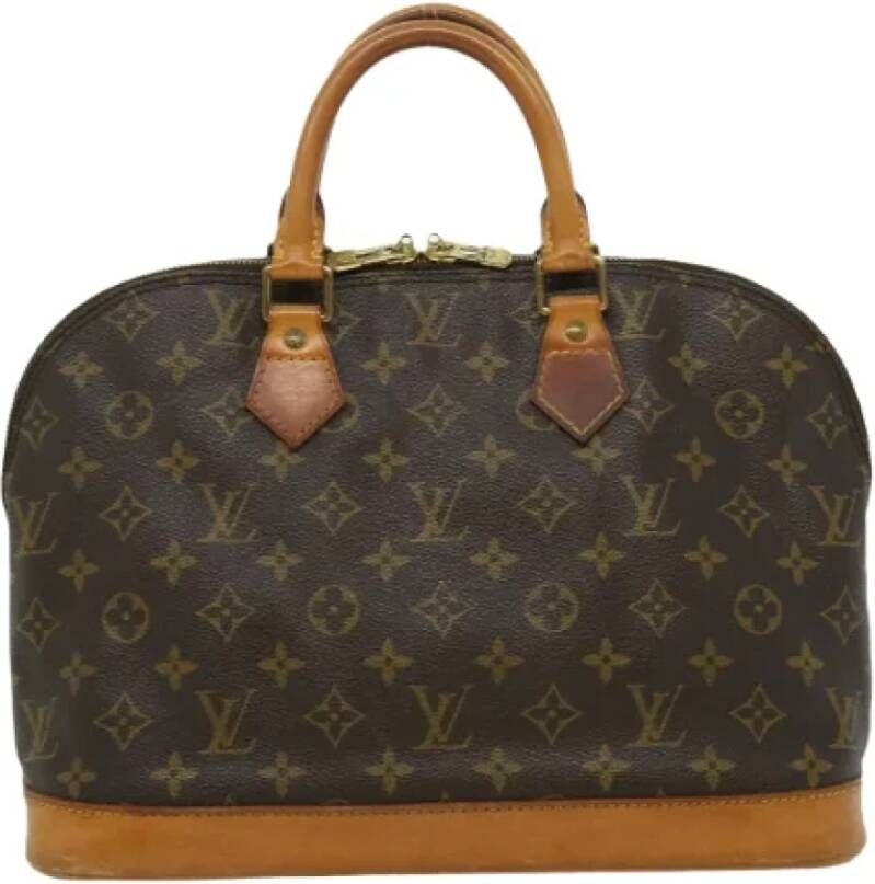 Louis Vuitton Vintage Tweedehands tas Bruin Dames