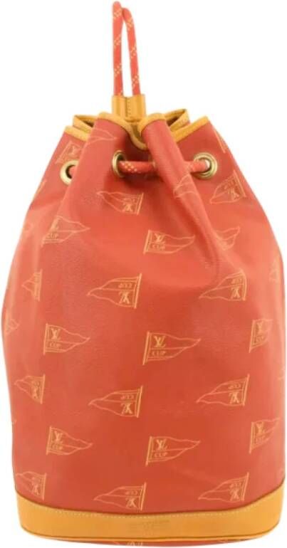 Louis Vuitton Vintage Tweedehands tas Oranje Dames