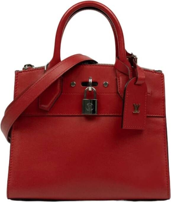Louis Vuitton Vintage Tweedehands tas Rood Dames