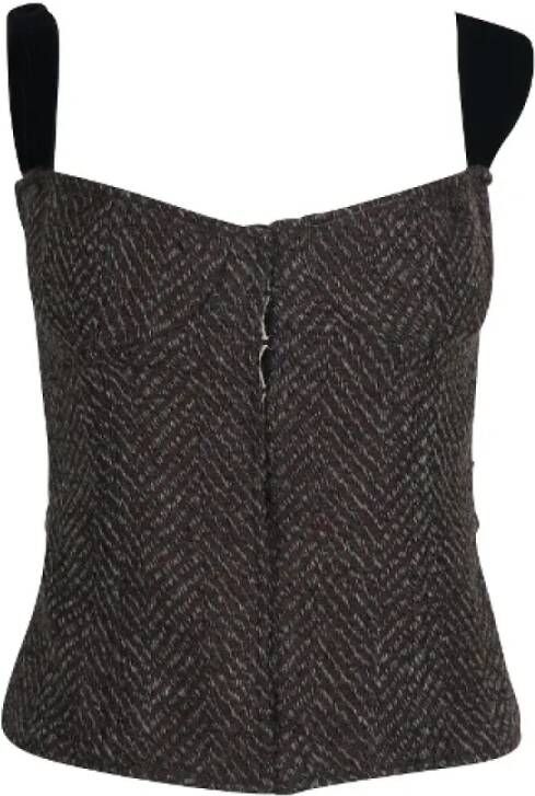 Louis Vuitton Vintage Tweedehands top Zwart Dames