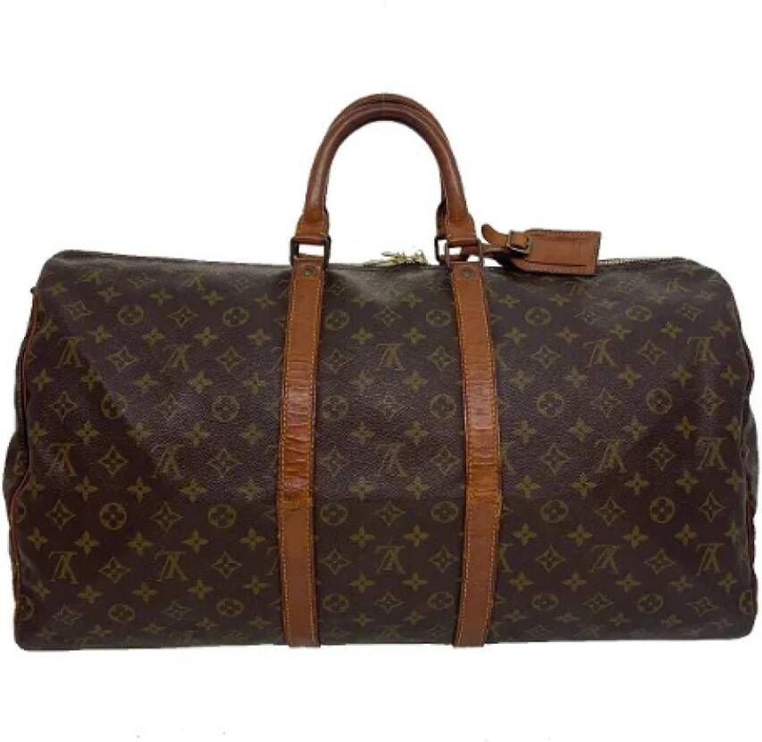 Louis Vuitton Vintage Tweedehands weekendtas Bruin Dames