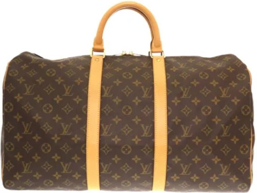 Louis Vuitton Vintage Tweedehands weekendtas Bruin Dames