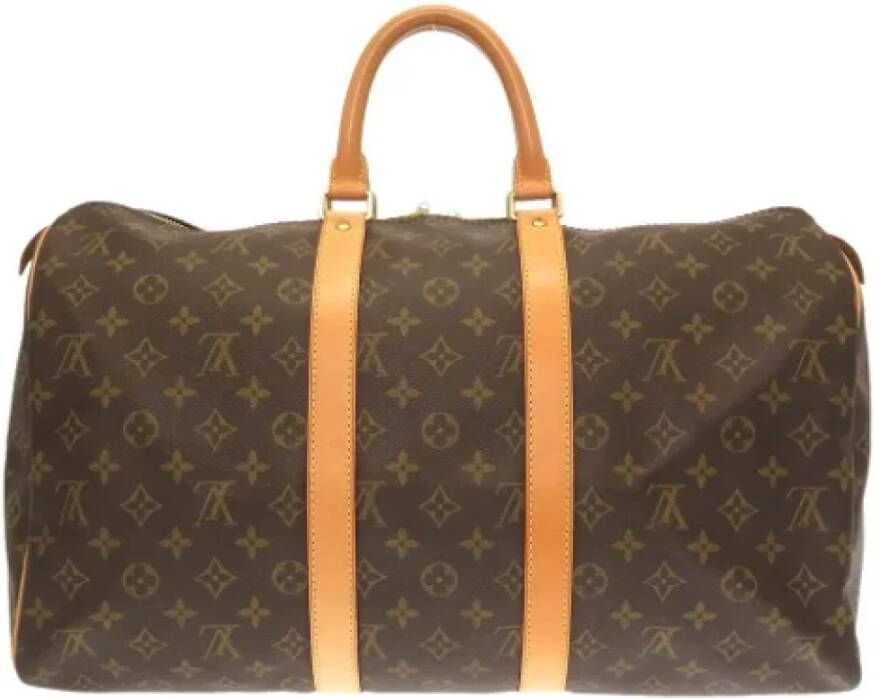 Louis Vuitton Vintage Tweedehands weekendtas Bruin Dames