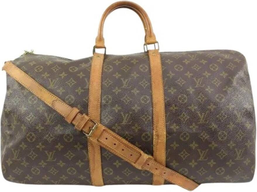 Louis Vuitton Vintage Tweedehands weekendtas Bruin Unisex