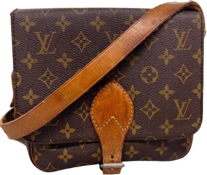 Louis Vuitton Vintage Voldoende kruispunttas Bruin Dames