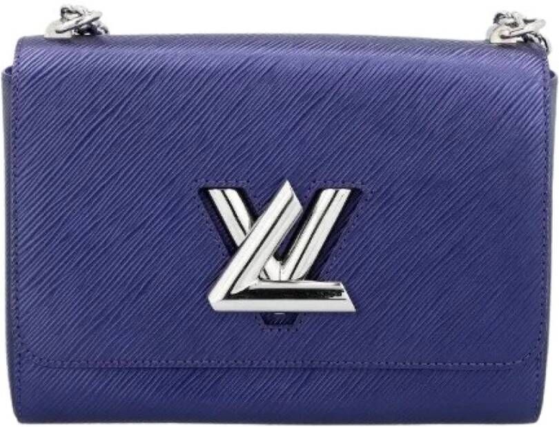 Louis Vuitton Vintage Voldoende lederen crossbody-bags Blauw Dames