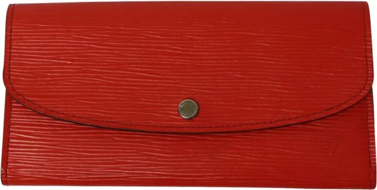 Louis Vuitton Vintage Voldoende Sarah Long-portemonnee in EPI-leer Rood Dames