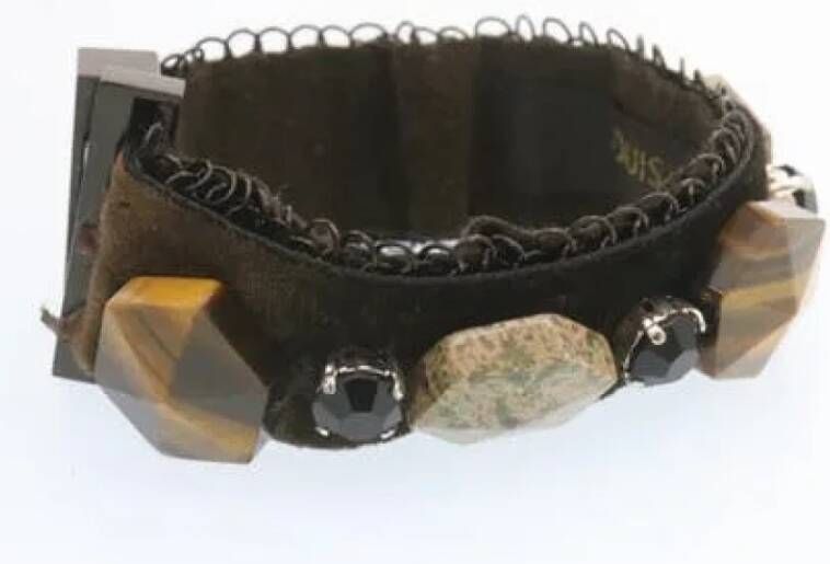 Louis Vuitton Vintage Voldoende stoffen sieraden Bruin Dames