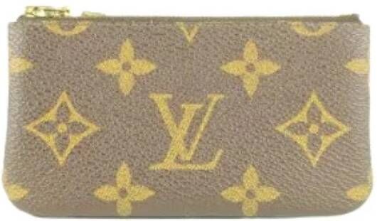 Louis Vuitton Vintage Voldoende stoffen sleutelhouders Bruin Dames