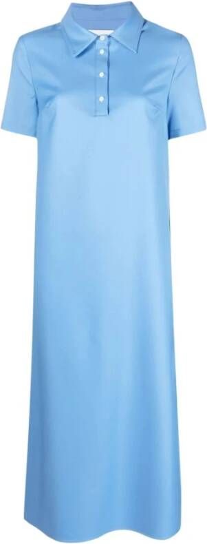 Loulou Studio Buttoned Long Dress Blauw Dames