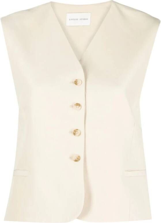 Loulou Studio Pak vesten Beige Dames