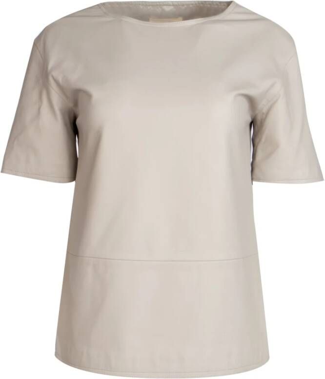Loulou Studio T-Shirt Beige Dames