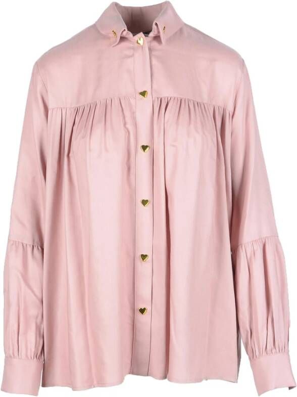 Love Moschino Antiekroze Shirt voor Dames Roze Dames