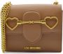 Love Moschino Stijlvolle Leren Tas Brown Dames - Thumbnail 1