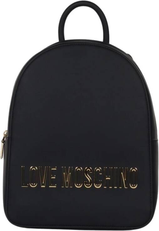 Love Moschino Logo Ritssluiting Schoudertas Black Dames